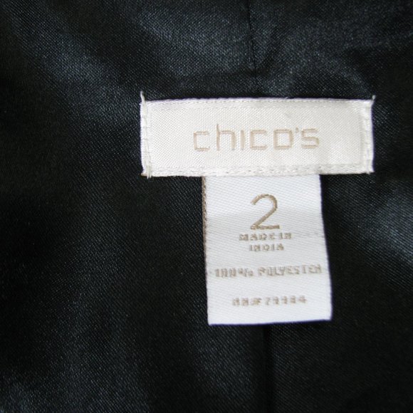 Chicos Sz 2 Evening Jacket RED Stunning - Picture 3 of 8